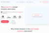 Simple Analytics homepage screenshot