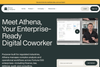 AthenaHQ homepage screenshot