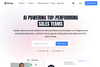 Modjo homepage screenshot