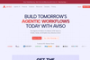 Aviso homepage screenshot