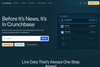 Crunchbase homepage screenshot