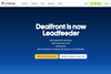 Dealfront homepage screenshot
